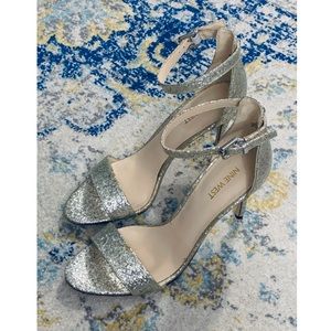 Nine West Silver Glitter Sandal